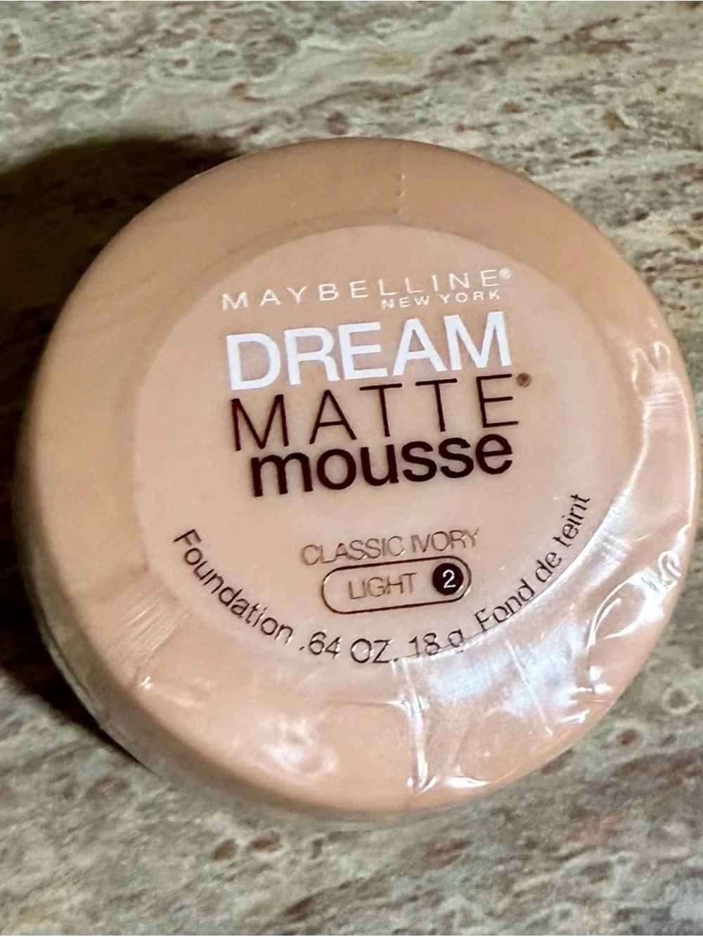 Maybelline Discontinued Classic Ivory Light 2 Dream Matte Mousse Foundation